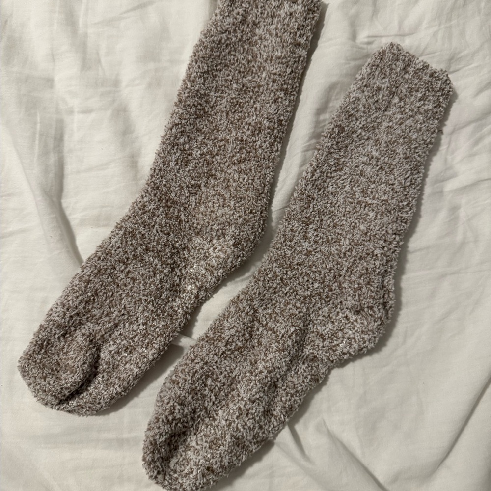 Cozy Brown Fuzzy Socks